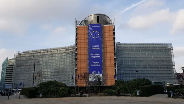 Il Berlaymont, sede della Commissione europea a Bruxelles, nel gennaio 2018