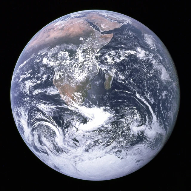 Il pianeta Terra fotografato dall’equipaggio di Apollo 17